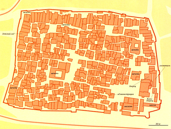 карта города Шибам