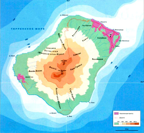 Карта Стромболи