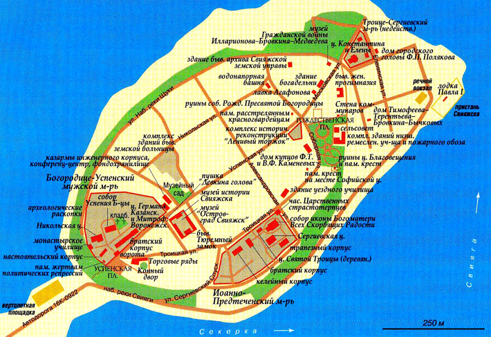 Свияжск (остров-град) на карте
