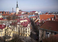 Город Таллин, столица Эстонии, Европа.