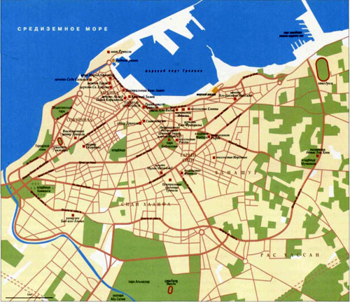 Карта Триполи - Города в Ливии