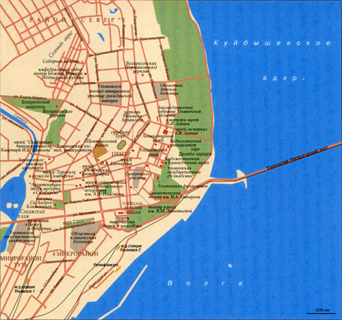Карта Ульяновска