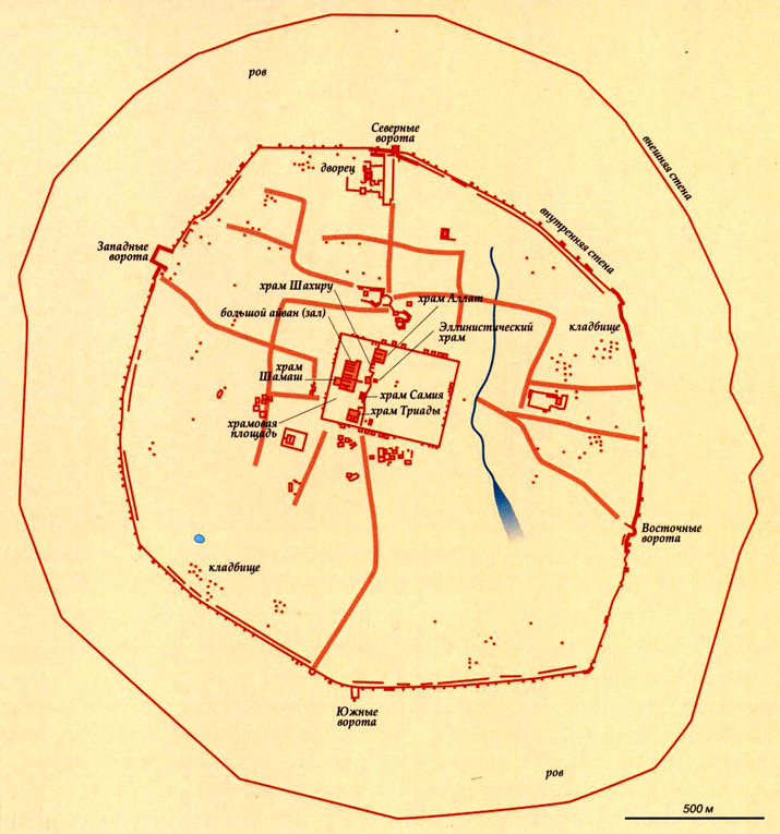 Древний город Хатра на карте