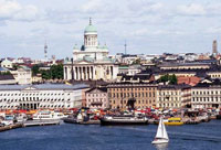 Город Хельсинки, столица Финляндии, Европа.