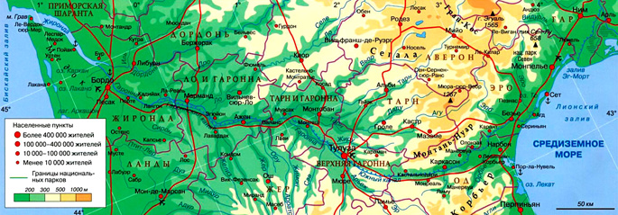 Южный канал на карте