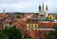 Город Загреб, столица Хорватии, Европа.