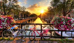 на фото Амстердам - Видео путешествие